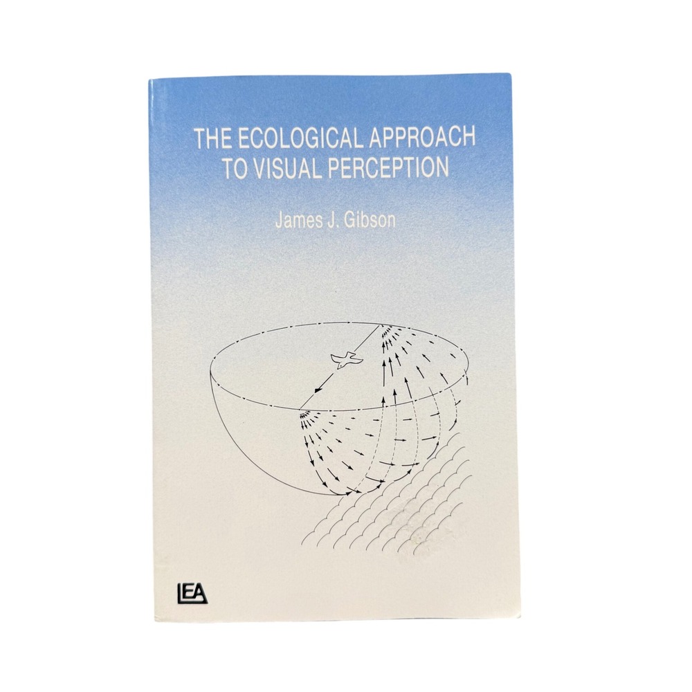 Vintage Lawrence Erlbaum Paperback Book Blue White Ecological Psychology